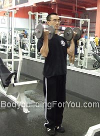 dumbbell curl exercise