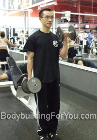 alternate dumbbell curl