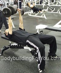 dumbbell bench press