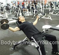 incline dumbbell flies