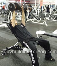 incline dumbbell press