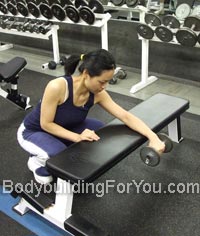 dumbbell wrist curl