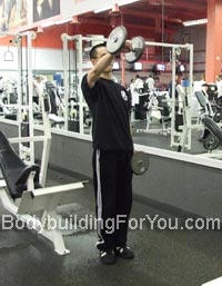 front dumbbell raise