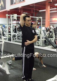 dumbbell tricep extension