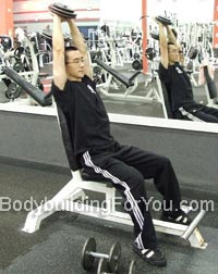 dumbbell triceps extension