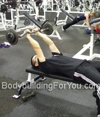 lying triceps extension