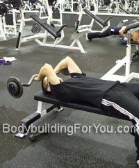 lying triceps extension